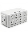 TimerMax Indoor Countdown Timer with one outlet six handy presets like 15 min 30 min 1 hr 2 hr 4 hr 6 hr auto repeat each day manual on off.