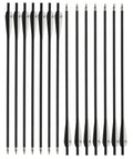 12 Carbon Crossbow Arrows 16 Inch For Hunting And Target Practice With TPU Vanes Pro Grade Lightweight Durable Bolts Carbon Fiber Arrows