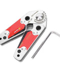 Mingzhe Heavy Duty Magnetic Welding Clamp Holder With 20 To 200 Degree Adjustable Angles For Hardware Crafts And DIY Projects Offering Strong 22kg Pull Off Force To Make Your Welding Work Faster And More Accurate Every Single Time, showing a robust metal clamp with red accents and an included hex wrench.