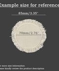 Eight Pack Sublimation Blanks For Hats And Garments 100 Percent Polyester Heat Press Ready Patch Size Reference