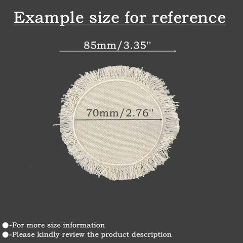 Eight Pack Sublimation Blanks For Hats And Garments 100 Percent Polyester Heat Press Ready Patch Size Reference