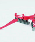 1:16 Scale Red Farm Disc Harrow Tractor Attachment with 54 Discs, Kid Friendly, Fully Functional Cultivator Toy for Outdoor Play