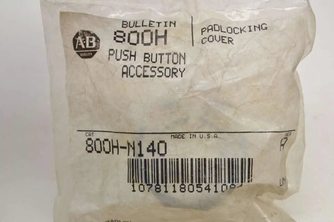 Heavy Duty Padlocking Cover Accessory For 800H Series A Pushbutton Lock N140 Replacement Cover For Industrial Safety Interlock Durable Aluminum Construction Easy Install SKU B480624 Built For Quick Swaps, 800H-N140 package