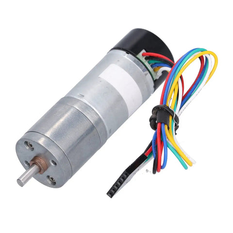 DC Geared Motor With Encoder Feedback For DIY Robotics And Smart Car Builds Adjustable Speed And CW CCW Rotation 12V 1360 RPM