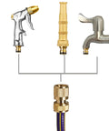 Solid Brass Garden Hose Quick Connectors Three Quarter Inch, Leak Proof Water Hose Fittings, Heavy Duty Rust Proof