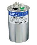 50 Plus 5uF Dual Run Circular Start Capacitor for AC Motors, Fans, and Condensers, 370V/440V CBB65 label view