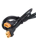 Heavy Duty Two Meter Extension Cable Male To Female Plug For Solar Batteries Rc Aircraft And Toy Cars 18Awg Pvc Jacket Built Tough Reliable Charging Cord with black and orange connectors.