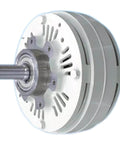 Magnetic Powder Clutch And Electromagnetic Brake ZKB10BN, side view, for industrial machinery, showcasing design and fittings