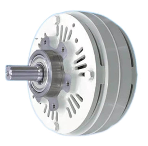 Magnetic Powder Clutch And Electromagnetic Brake ZKB10BN, side view, for industrial machinery, showcasing design and fittings