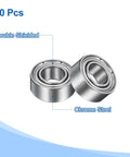 Two MR105ZZ Deep Groove Ball Bearing 5x10x4mm Chrome Steel Miniature Bearing Double Shielded Precision Bearing ABEC 5 P5