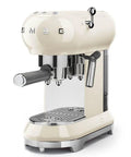 Cream Espresso Coffee Machine Featuring A Fast Single Thermoblock System That Heats Up Quick For Solid Shots Plus A Steam Wand For Lattes, beige color.