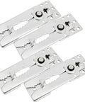 Twelve Piece Sectional Sofa Connectors With Snap Lock Couch Clips Keep Modular Couch Sections Locked Tight To Prevent Sliding Around For Quick Setup Without Drilling Or Hardware Hassle - Steel clip connectors for modular sofas.