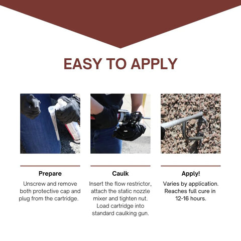 Application process of Fast-Setting Anchoring Epoxy For Concrete Rebar Steel Masonry Bolts And More, High-Strength Caulking Adhesive in use