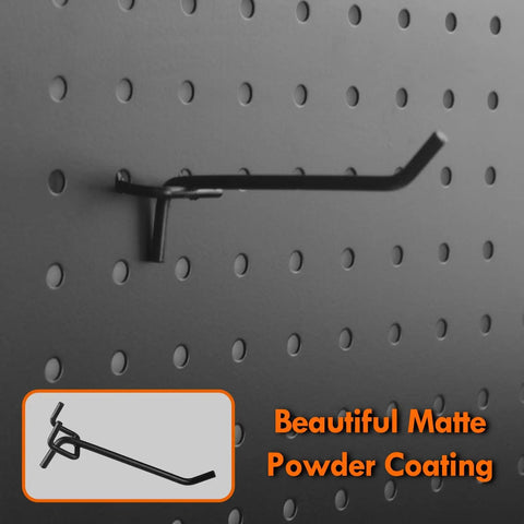 30 Pack Must Have 4 Inch Metal Pegboard Hooks Set Fits One Eighth Inch And One Quarter Inch Pegboards With One Inch Spacing Durable Steel Tool Hangers