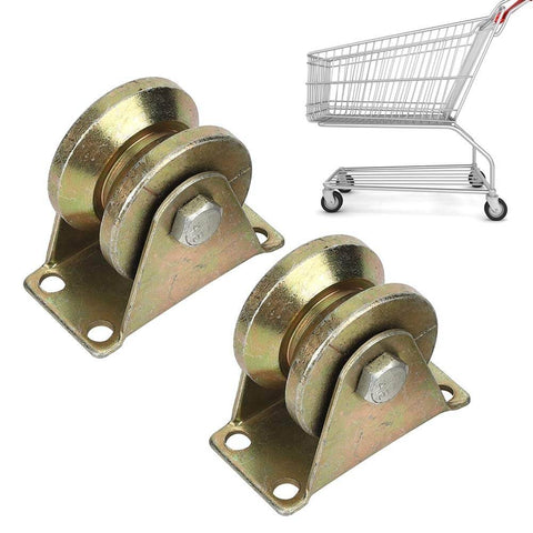 Heavy Duty V Groove Sliding Gate Roller Set For Industrial Doors Built Tough With High Strength Steel Smooth Quiet Operation