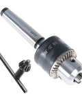 Mini Metal Lathe Drill Chuck With MT2 Arbor, Five Sixty Fourth Inch To One Half Inch Clamping Range, Durable Steel Chuck