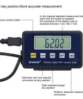 0 To 200 mm Digital Readout Scale With Remote LCD For Milling Machines And Lathes, Pro Grade Accurate 0.08 mm Precision, 0.01 mm Resolution, Inch Metric And Fraction Readouts, 2 In 1 Vertical And Horizontal Beam, remote LCD display with buttons