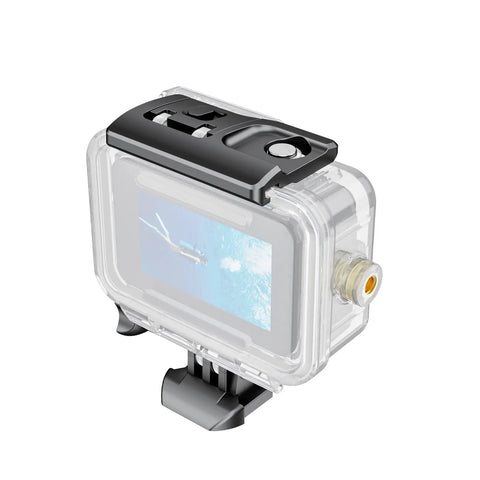 Deep Water Action Camera Case For Osmo Action 6 5 Pro 4 Underwater Housing 40M 131Ft with screen visible and control buttons