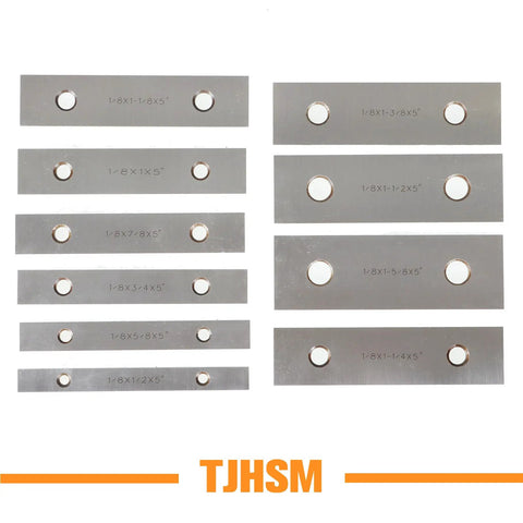 10-Pair Machinist Parallel Block Set, 3-Inch Long, 1/8-Inch Thick Alloy Steel Precision Blocks With Matched Pairs And Ultra Tight Parallelism.0002 For Quick, Accurate Alignment In Tooling And Fixtures