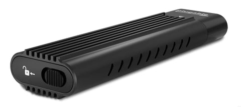 M.2 NVMe SSD Enclosure USB-C 10Gbps Rocket Fast Tool Free Driverless with Thunderbolt 3/4 and USB4 support, black casing