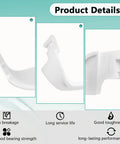 Three Pack Refrigerator Door Shelf Retainer Bars Replacement For Frigidaire And Kenmore, close-up view of product details.