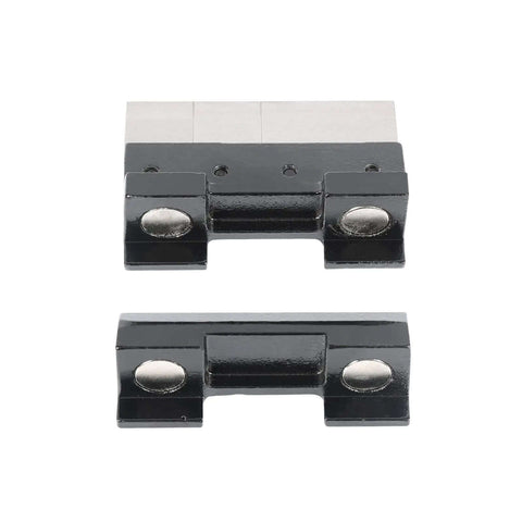 Magnetic Vise Mount Metal Brake Bender for DIY Metalworking and Small Box Fab 4 Inch Quick Release front and side view