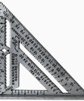 Kill Precision Work With This 7 Inch Speed Square Layout Tool Featuring Double Stud Wall Guides And Quick Pitch Angle Marks for accurate measurements.