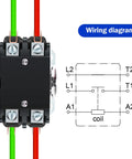 1 Pc HVAC Contactor 24V Coil 2 Pole 40 Amp Drop In Replacement with wiring diagram