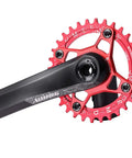 7075 Aluminum Alloy Double Chainring Bolts For Road And MTB Cranksets M8 Bolts with M8 Nuts on red bike crankset
