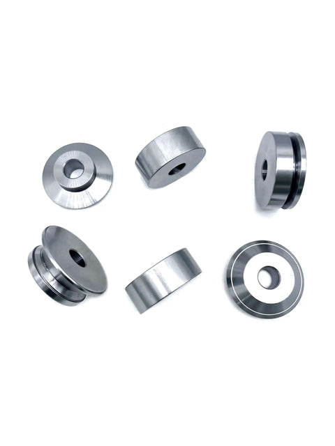 One Quarter Inch Hem Bead Roller Sets With Three Quarter Inch Shafts And Two And A Half To Three Inch Spacing, CNC Machined Hardened Steel