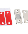 Ultra Thin Magnetic Door Catch Kit Stainless Steel Cabinet Latch With Strong Hold 8 Pack Ez Install 2 Way Adhesive