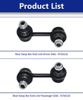 Rear Sway Bar Link Kit With K750125 K750126 For Honda Civic 2006 2015 Fit 2013 2014 Acura ILX 2013 2019 CSX 2006 2011 Two Piece End Links Beefed Up For Strength, rear sway bar end links shown side by side