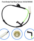 Brake pad wear sensor kit (4 pcs) for BMW E81–E93; black cables with green lead and white connectors