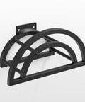 Heavy Duty Outdoor Hose Holder Wall Mount for 125Ft Hose, Detachable Reel Storage Organizer, Metal Hose Rack, Black, Weather Resistant