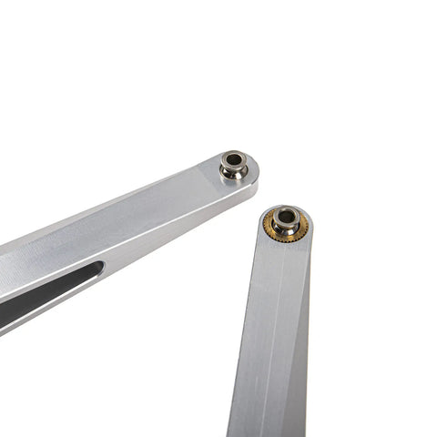 Aluminum Alloy RC Rear Trailing Arms Lower Linkage For 1to7 Traxxas UDR Desert Racer Beefy Rear Suspension Link Bolt On Easy Install Upgrade For Offroad RC Cars, 213mm silver pair