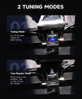 Chromatic Guitar Tuner Pedal DT1 With Pitch Indicator For Electric Guitar And Bass showing tuning and true bypass modes