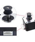 Z-axis NEMA 17 stepper motor with 42x40mm body and 2GT pulley, installed on Creality K1 printer