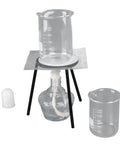 Pro Grade Lab Heating Kit With Alcohol Lamp, Tripod Stand, 150ml and 250ml beakers, 150ml bottle visible