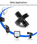Rock Solid Two Pack Aluminum Quarter Inch Male To Male Threaded Adapter For Camera Cage Rig And Studio Light Stand Hardware, close-up view.