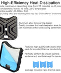 Aluminum Heatsink For DJI Osmo Nano Camera Cooler With Thermal Pad And Groove Fin Design Microphone And Indicator Light Holes Reserved High Efficiency Heat Dissipation Plate with 3 thermal pads