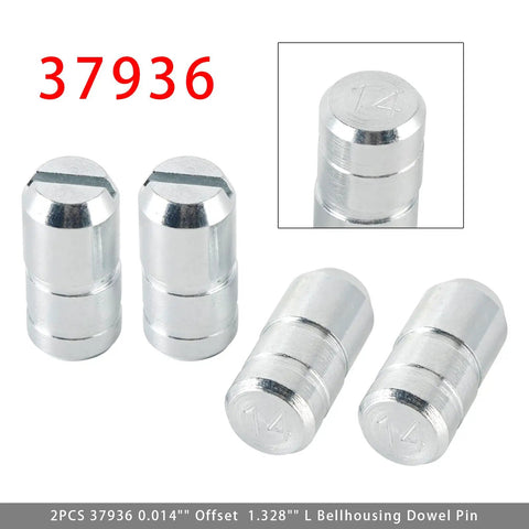4-Piece Bellhousing Dowel Pin Set 0.625 OD 0.014 Offset 1.328 Inch Length Direct Replacement for Automotive Transmissions 37936 Pack of 4