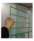 Solid Two Pack Washable Air Conditioner Filters For Split And Window Units Reusable Dust Screen held up for visibility.