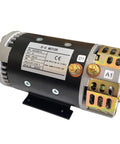 Brand New 24V DC Electric Motor For Genie Scissor Lift GS1930 Heavy Duty 4.5 HP Hydraulic Power Unit Replacement OEM Grade 40844GT in black and silver.