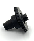 Bevel Gear Set 27T And 8T For 1/10 RC Crawlers Diff Upgrade featuring precision machined gear close-up on white background