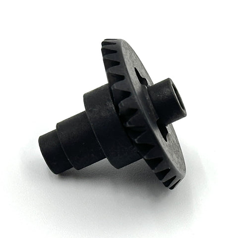 Bevel Gear Set 27T And 8T For 1/10 RC Crawlers Diff Upgrade featuring precision machined gear close-up on white background