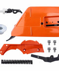 Chain Brake Clutch Toggle Joint Kit For Chainsaw Replacement Fits 362 365 371 372 385 390 Models, black and orange parts