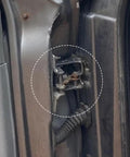 Heavy Duty Lower Door Hinge Front Left Driver Side Solid Bolt On Replacement For Dodge Ram 1500 2500 3500 Classic close-up view.