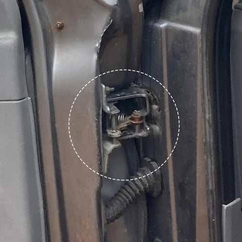 Heavy Duty Lower Door Hinge Front Left Driver Side Solid Bolt On Replacement For Dodge Ram 1500 2500 3500 Classic close-up view.