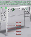 Built Tough Adjustable Portable Foldable Scaffold Tower Ladder Bench With 400kg Capacity showcasing gear adjustments