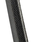 Close-up of Heavy Duty Replacement Drive Belt For Table Saw, High Grade Rubber Engineered V Belt with textured surface.
